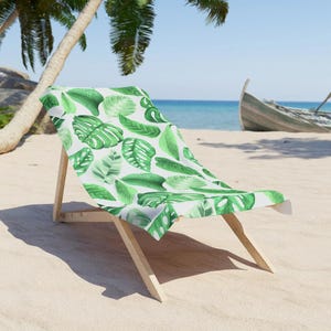 Tropisches Blatt Strandtuch