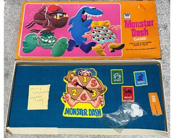 Vintage 1975 Monster Dash Spiel Western Verlag