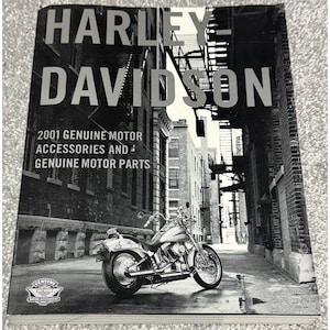Harley Davidson 2001 Original Motor Zubehör & Motor Teile Katalog + Bestellkarte