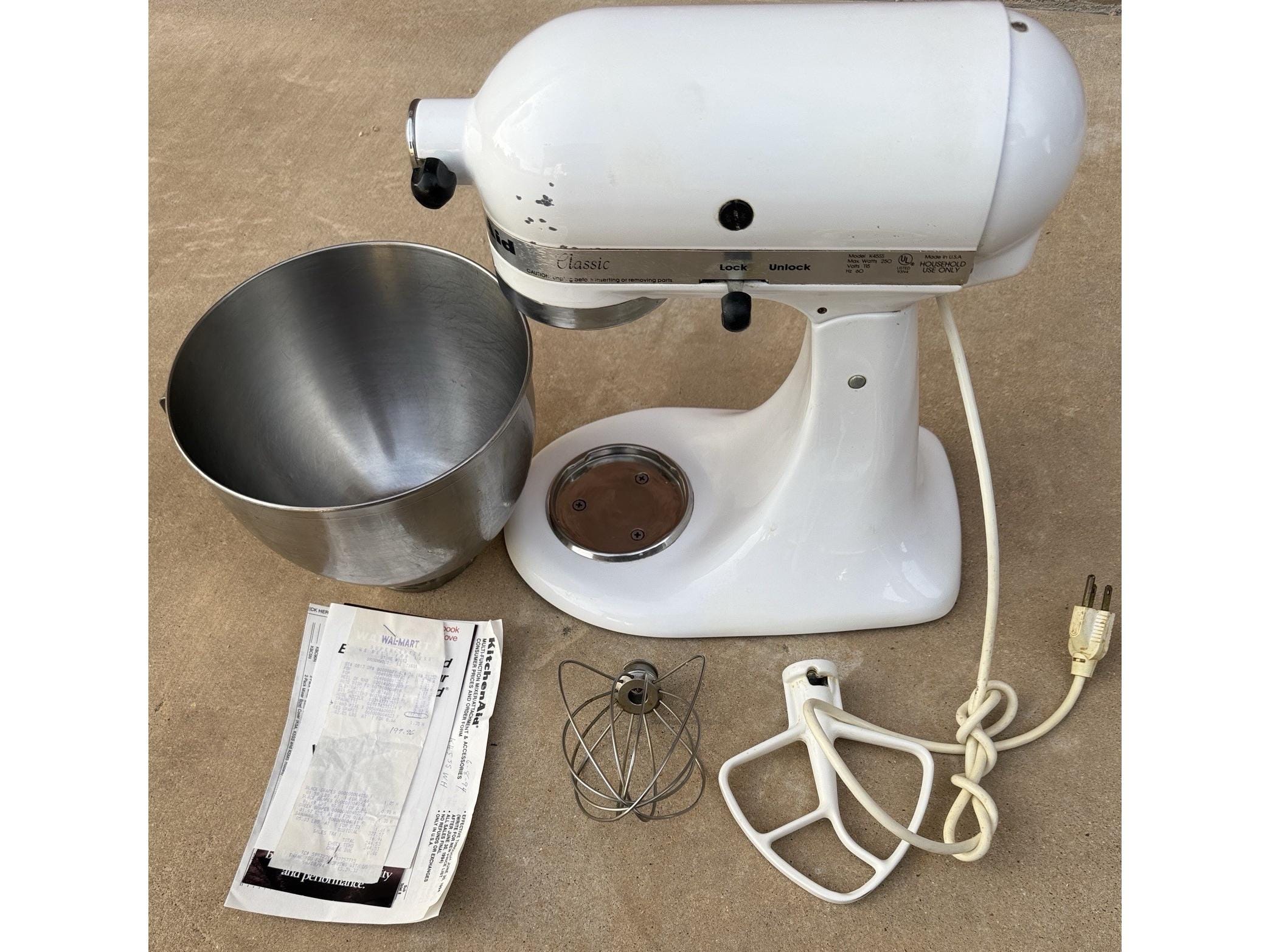 Kitchenaid Classic Model K45SS Tilt-head Stand Mixer Vintage With