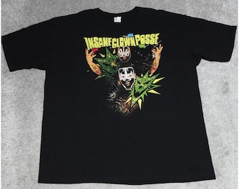 Insane Clown Posse Violent J Shaggy Doppelseitig Herrengröße 3X Bam Pow Boom Selten