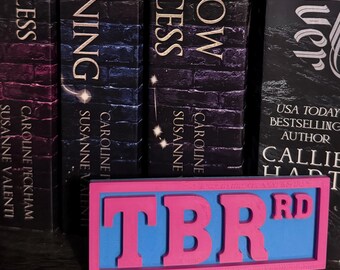 To Be Read Sign for Bookshelf