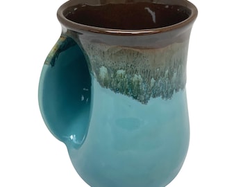 Handwarmer Tea/coffee Ceramic Mug - Left Hand