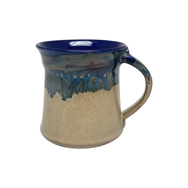Handmade Ceramic Mug - Medium Size Cobalt Canyon