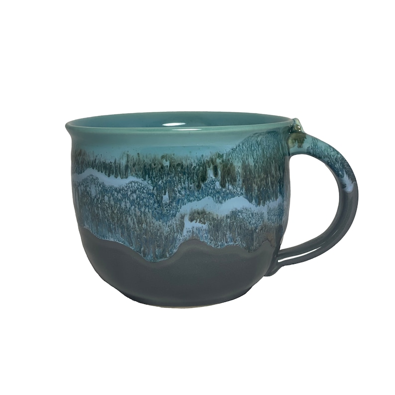 Neherpottery Clay in Motion Latte Mug - Thumbnail 4