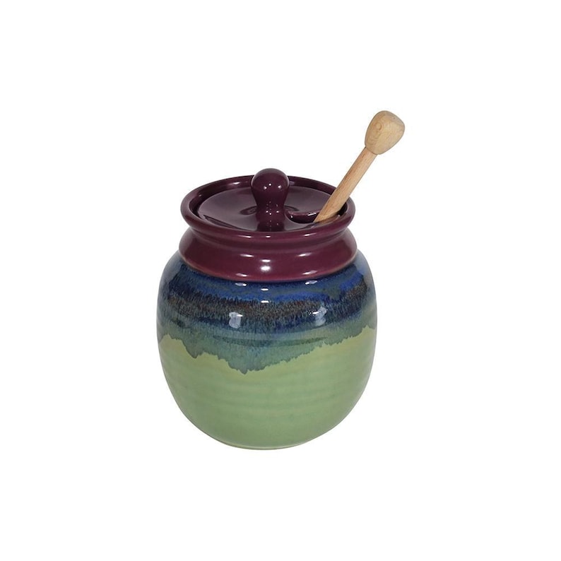 Neherpottery Honey Pot With Dipper - Thumbnail 5