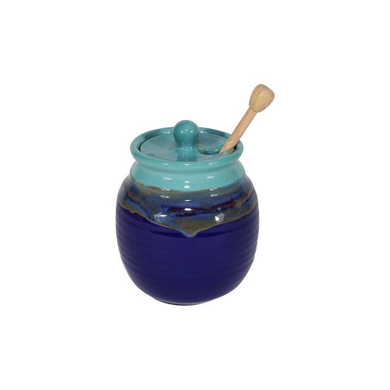 Neherpottery Honey Pot With Dipper - Thumbnail 4