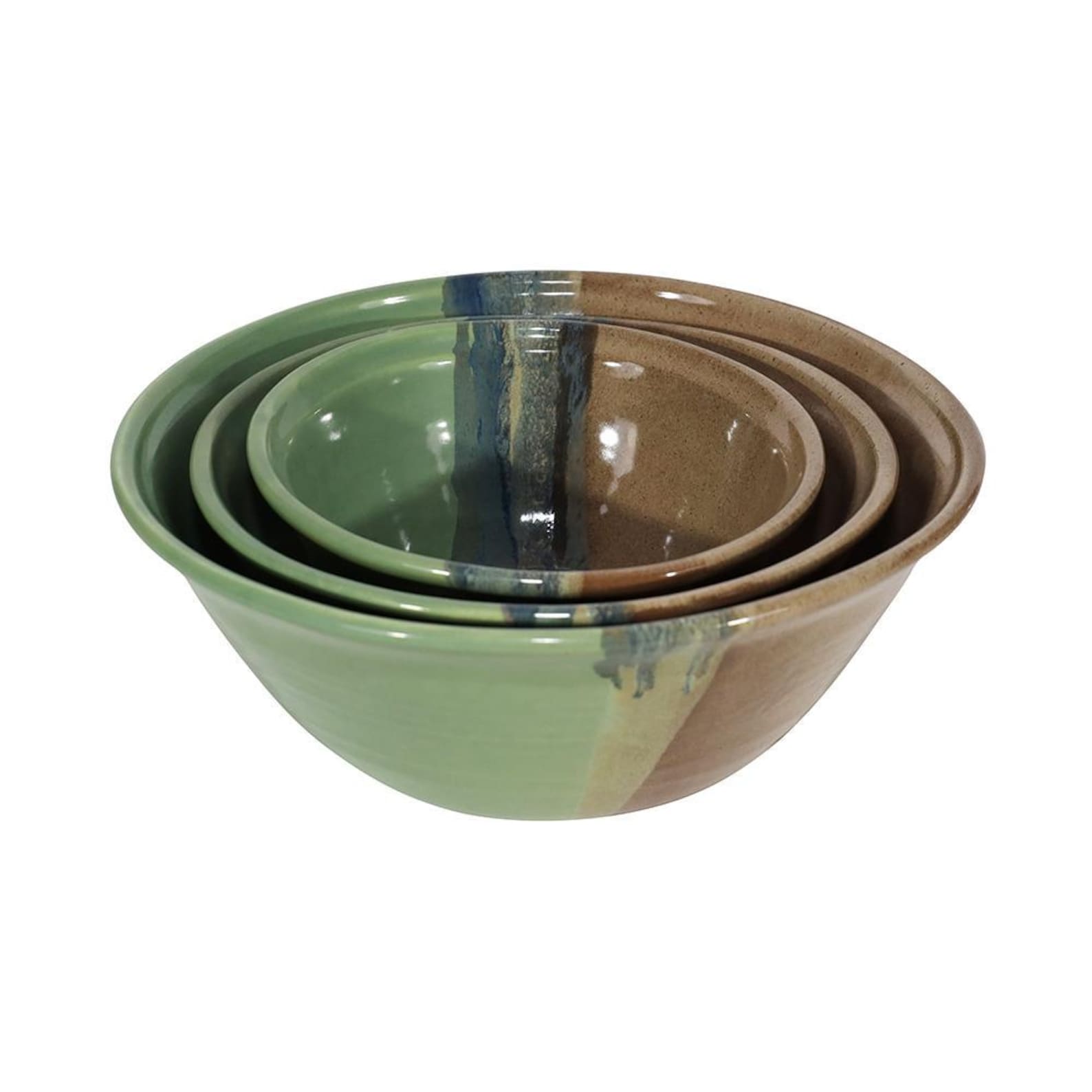 Handmade Ceramic Nesting Bowl Set - Mountain Meadow