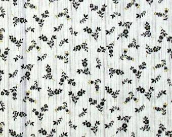 Small Flowers on White, Tuxedo by Color Principle for Henry Glass Cotton Fabric