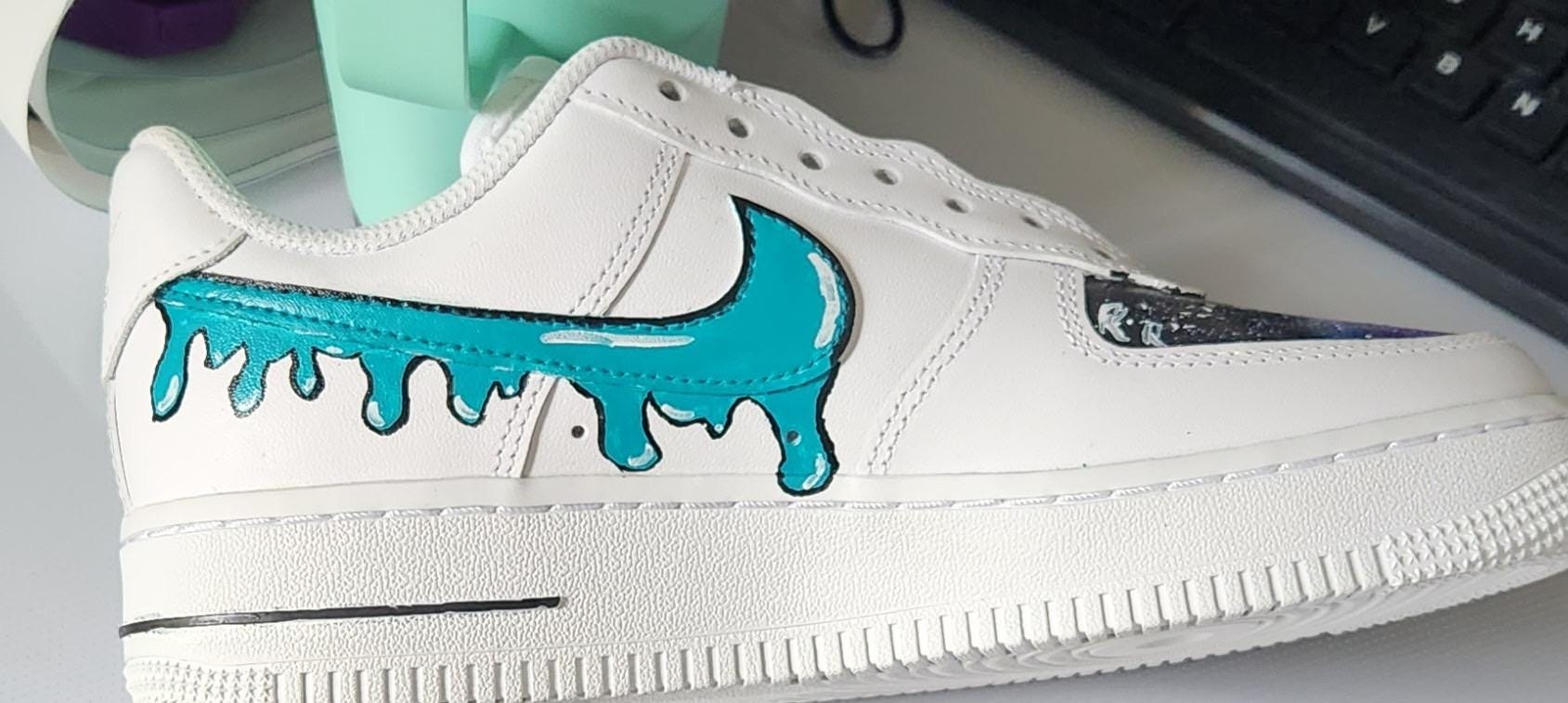 Custom Nike Air Force 1 Drip Painted - Etsy