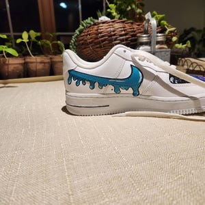 Custom Nike Air Force 1 Drip Painted