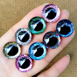 20pcs/lot 3D Plastic Safety Eyes For Toys Crochet Glitter Amigurumi Animals Stuffed Crafts Plush Doll Eyes Diy 14/16/18/20/25mm