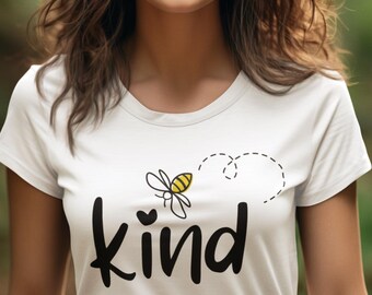 Bee Kind T-Shirt, Cute Kindness Tee, Bee Lover Gift, Positive Vibe Shirt, Inspirational shirt, Boho, Bee Lover tshirt