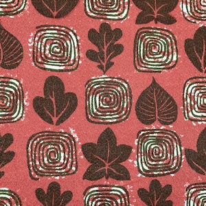Kent vintage barkcloth, 2 yards of mid century fabric for pillows, home decor