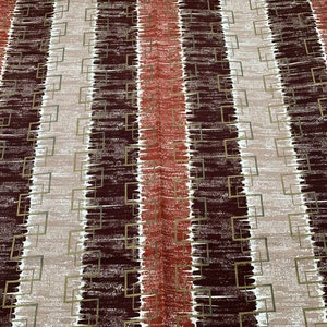 Dora barkcloth, 2 yards of MCM mid century vintage fabric for pillows, upholstery