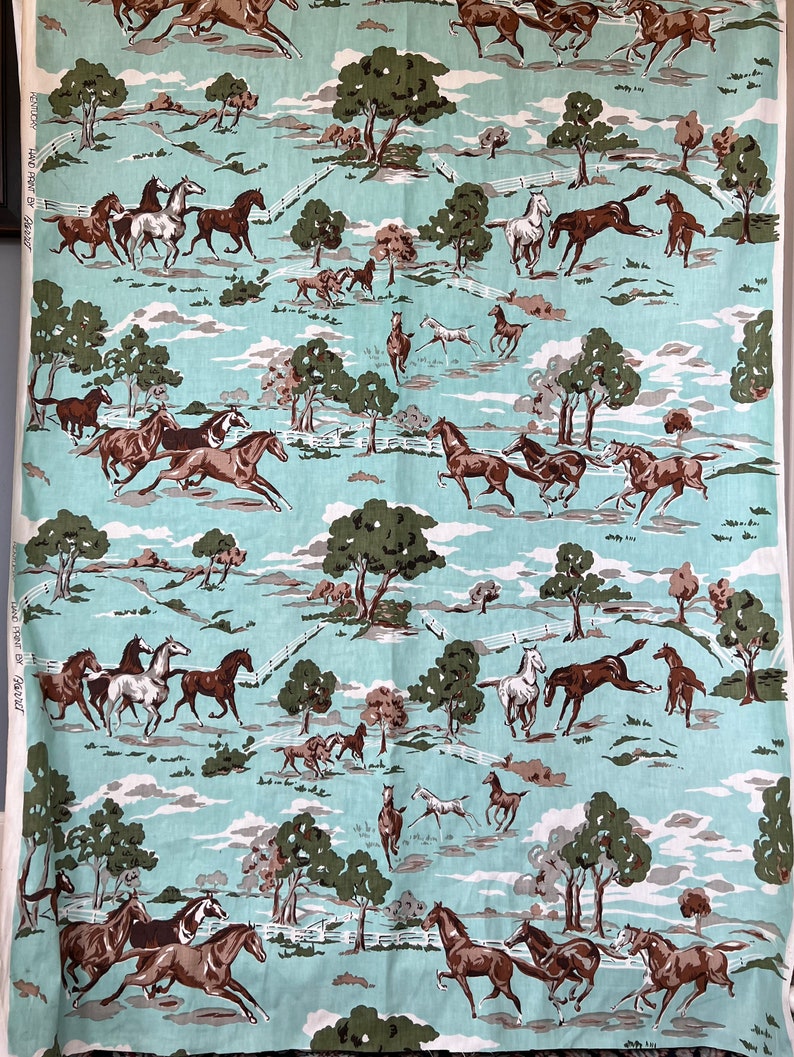 Kentucky Barkcloth 1960s Upholstery Weight Cotton for Etsy