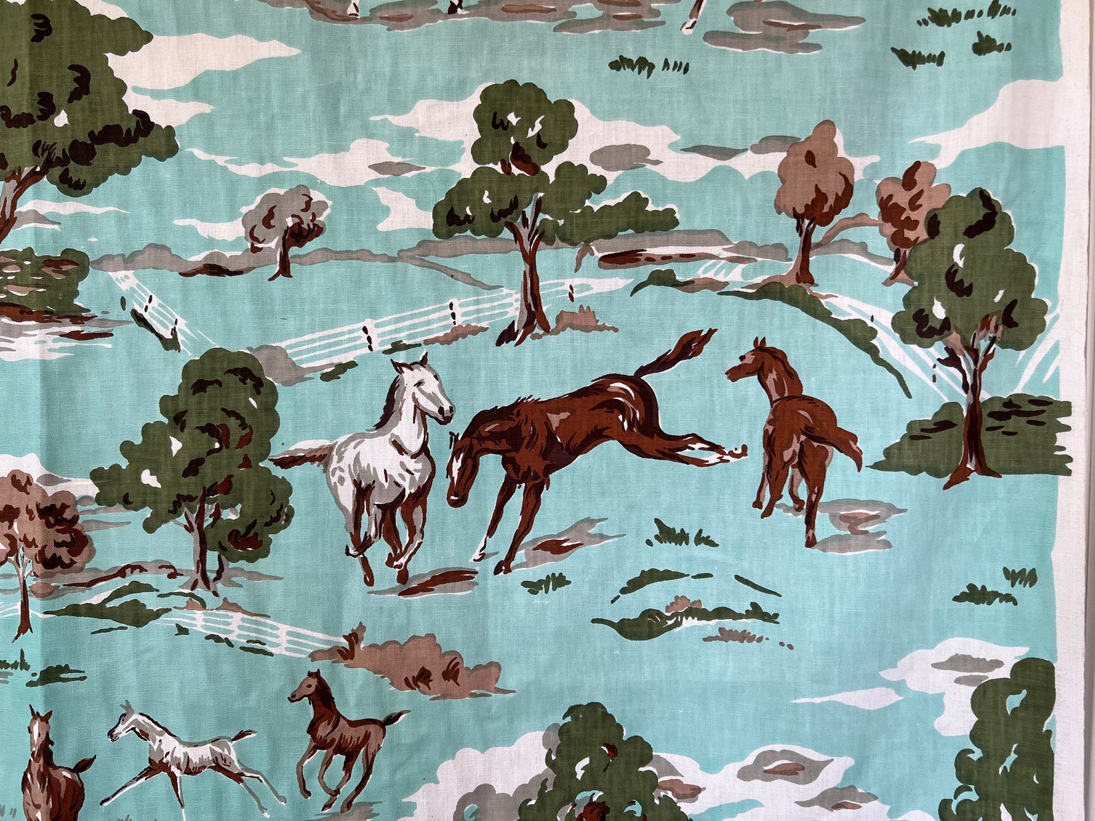 Kentucky Barkcloth 1960s Upholstery Weight Cotton for Etsy