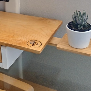First & Fern Desk Display Platform, Plant Stand, Desk Shelf, Monitor Stand, Wood Monitor Stand, Computer Stand, Laptop Stand, Monitor Riser