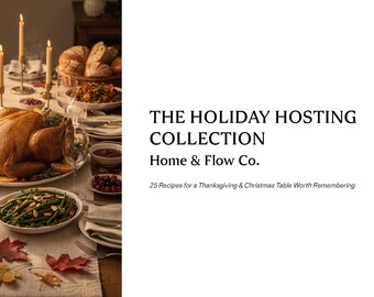 Holiday Cookbook · Complete Holiday Hosting Guide · Christmas & Thanksgiving Recipes · Entertaining Menus · Digital Download PDF