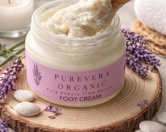 Crema orgánica para pies: bálsamo hidratante natural para talones secos y agrietados