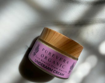 Natural Deodorant Cream, Aluminum-Free Underarm Deodorant, Handmade Balm
