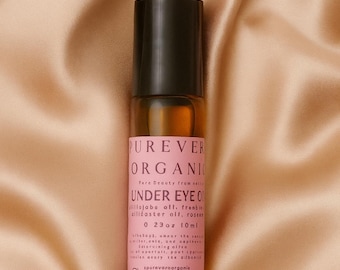 Under Eye Oil Roller: Anti-Aging, Natural Skincare with frankincense and castor oil/gift for her