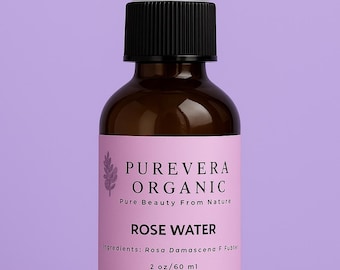 Tónico facial de agua de rosas pura: bruma hidratante natural para pieles sensibles.