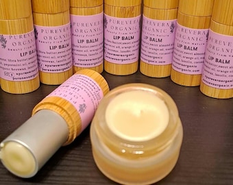 Natural Shea Butter Lip Balm: Organic Handmade Moisturizer for Sensitive Lips