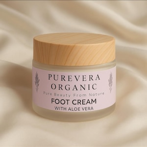 Organic Foot Cream: Natural Moisturizing Balm for Dry Cracked Heels