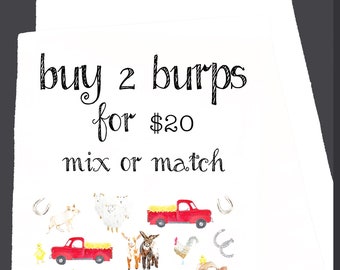 2 Burps for 20 - You Choose Your Favorites