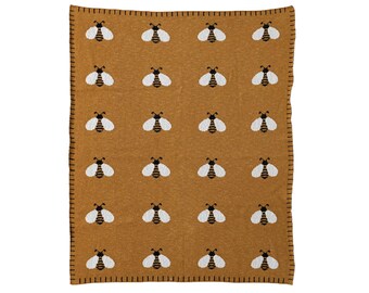 Cotton Bees Baby Blanket