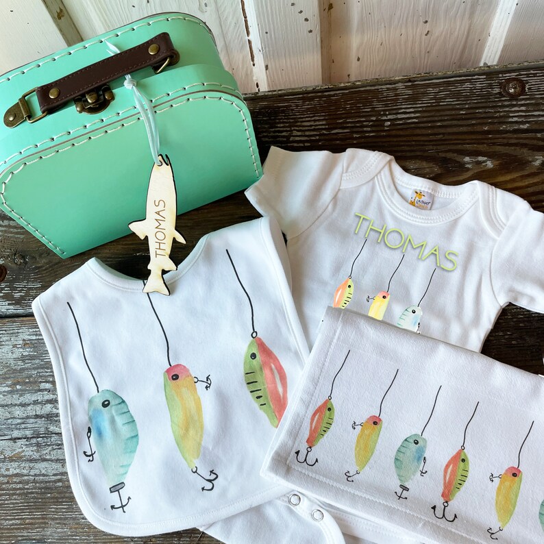 Fishing Lures Baby Gift Set Baby Gift Gifts Under 50 Etsy