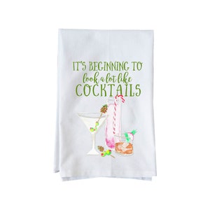 Look like cocktails | Decorative Flour Sack Towels | Gifts under 15