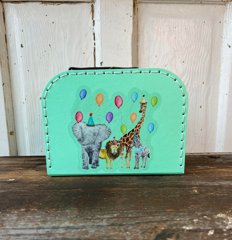 SMALL Mint Suitcase Gifts Under 15 Paper Suitcases Three Etsy