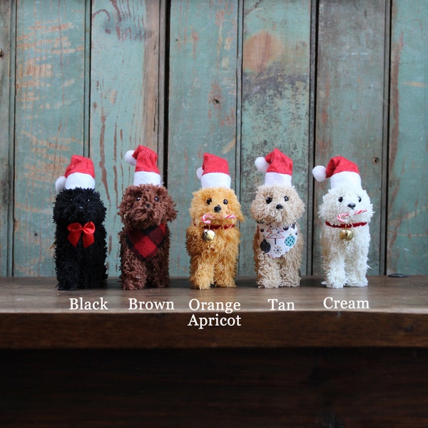 Weihnachtsmann Doodle Hund Ornament | Gekritzel Ornament | Weihnachtsdekor | Geschenke unter 20