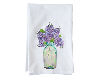 Lilacs| Cotton Flour Sack Towel | Fun Towel | Gifts under 15