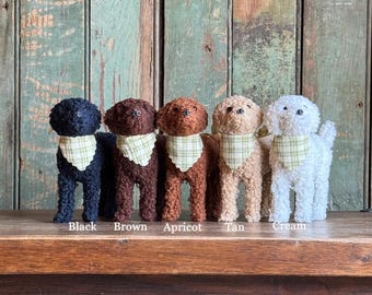 Goldendoodle-ornament met bandana | Hondenornament| Cadeaus onder 25