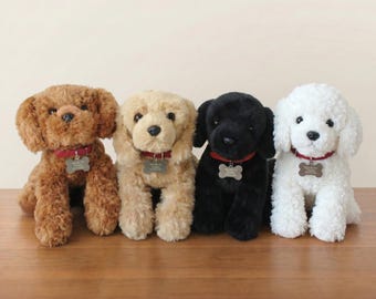 Russ Droozy Stuffed Dog Floppy Brown and Tan Plush Puppy Stuffed