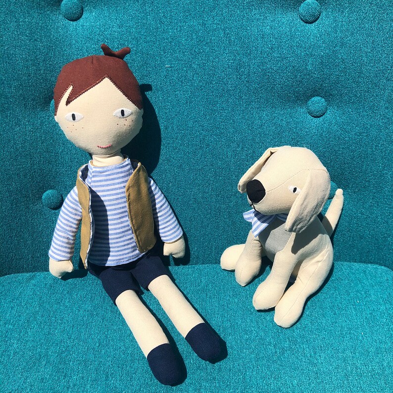 Plush Boy & Dog image 5