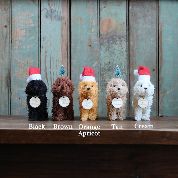 Adorno navideño para el primer cachorro / Adorno con garabatos / Decoración navideña / Regalos por menos de 20 dólares