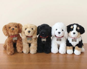  イヌ ぬいぐるみ 犬 ゴールデンパピー【新品タグ付き】 パーソナライズされたゴールデンパピーぬいぐるみ：刻印タグ付き20cm