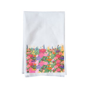 Bodley Floral  |  Flour Sack Towel | Colorful Vintage Inspired | Gifts under 16