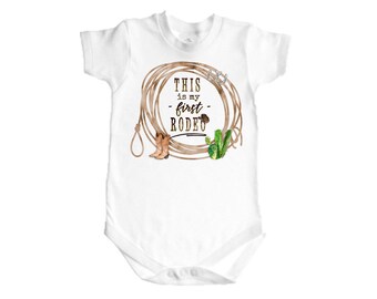 First Rodeo Brown | Onesies | Gifts under 20