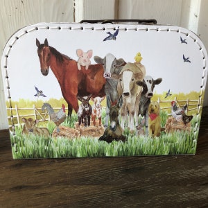Maleta Western / Animales de granja / Regalos por menos de 20 $ / Maletas de papel decorativas
