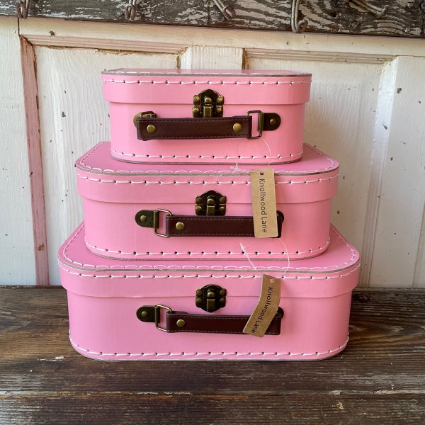 Pink Suitcases | Gifts under 18| Paper Suitcases |