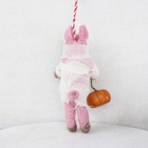 Pig Mummy Felted Pig in Mummy Costume Gifts under 20 image 2