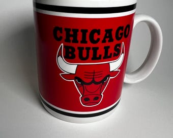 Chicago Bulls-mok NBA vintage koffiemok rood