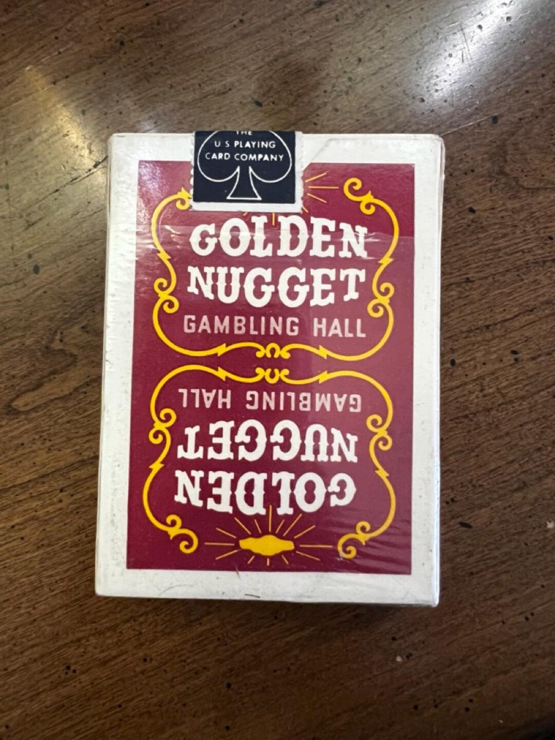 【vintage】GOLDEN NUGGET RED Las Vegas Vintage Golden Nugget Playing Card Red Deck Vegas