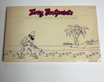 Kleine voetafdrukken en andere tekeningen van Kliban, 1978, vintage.