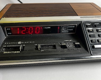 General Electric 7-4624B AM/FM Radio Wood Grain - Etsy